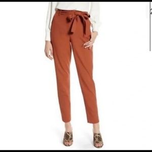 Halogen Tie Waist Twill Ankle Pants